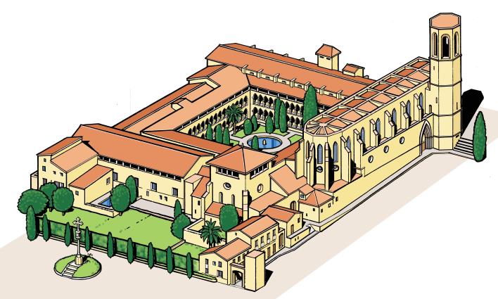 Ilustraciones Arquitectónicas para Mapas Turísticos - Tarragona, Barcelona - Natural Home Canary